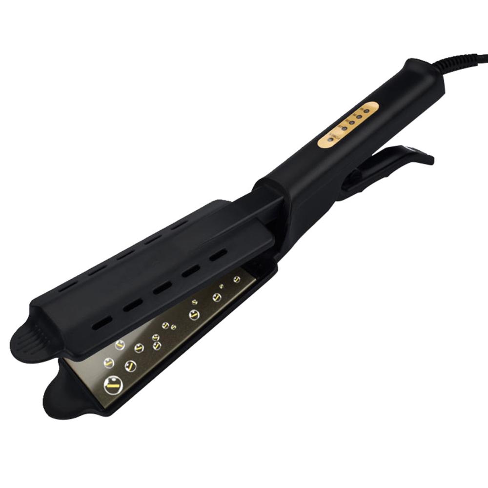 Ceramic Tourmaline Ionic Flat Iron Hair Straightener Dry&Wet Widen Panel Make Hair Silky & Shine Fast Steam Straightening Irons