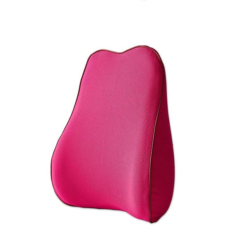 Cojín Lumbar de malla transpirable 3D para aliviar el dolor de ciática, cojín para la espalda del coche, soporte Lumbar de espuma viscoelástica, almohada Lumbar ergonómica