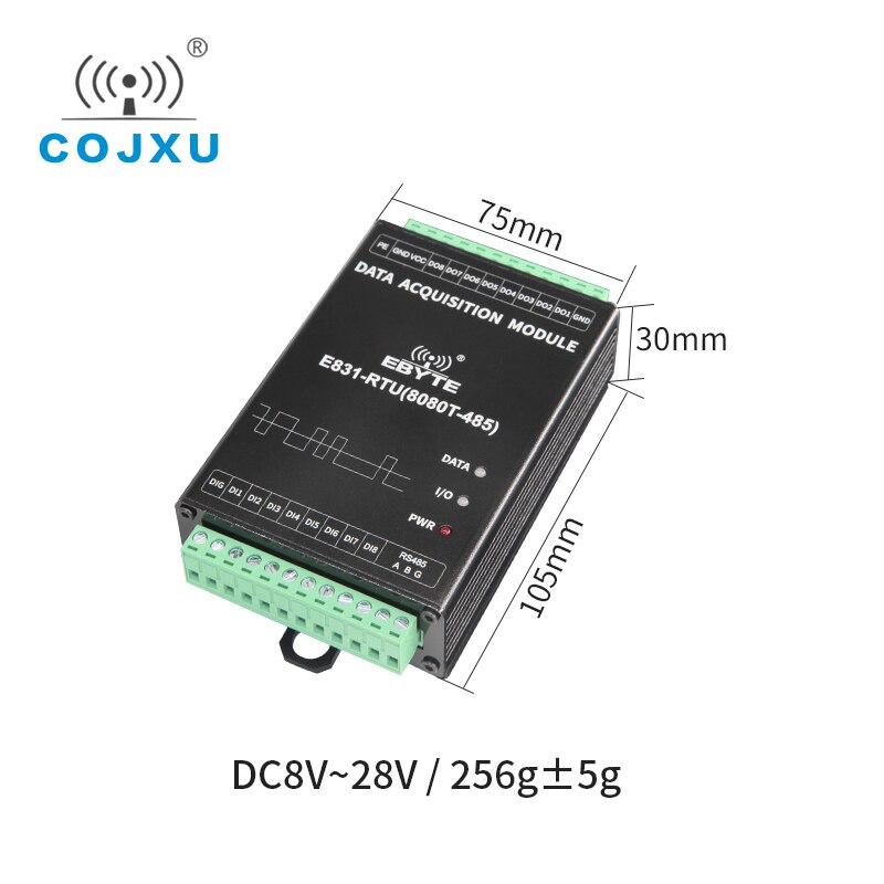 RS485 Modbus Digitale Menge 16 Kanal Eingang Relais Ausgang RTU Trockenen Kontaktieren Erwerb IO Regler COJXU E831-RTU(8080T-485)