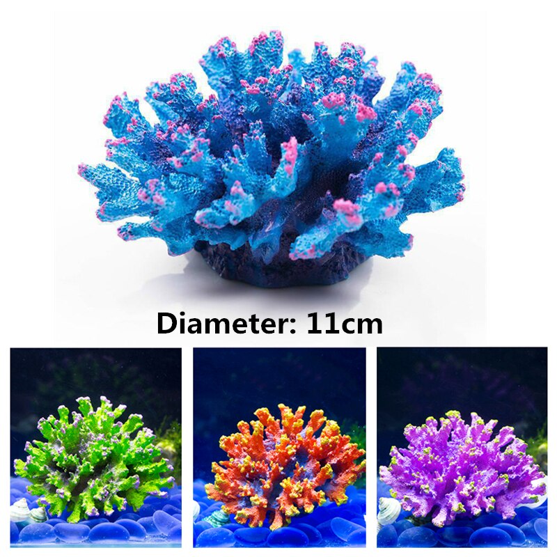 DW En Résine D'aquarium De Corail Artificiel Décoration Poisson Récif De Corail Pierre D'ornement Corail Fleur Décor Fond D'aquarium