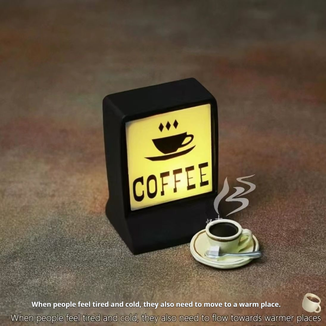 Mini Refrigerator Sticker Convenience Store Magnetic Light Box Display Board with Luminous Light Box Model Ornament: green