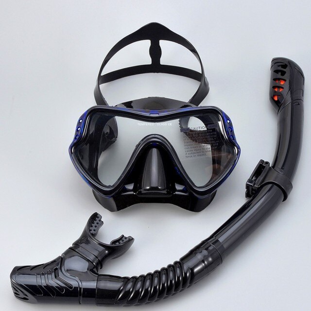 Scuba Diving Mask Silicone Mask Snorkel Anti-Fog Diving Mask Snorkel Full Dry Tube Underwater Swim Equipment: 5