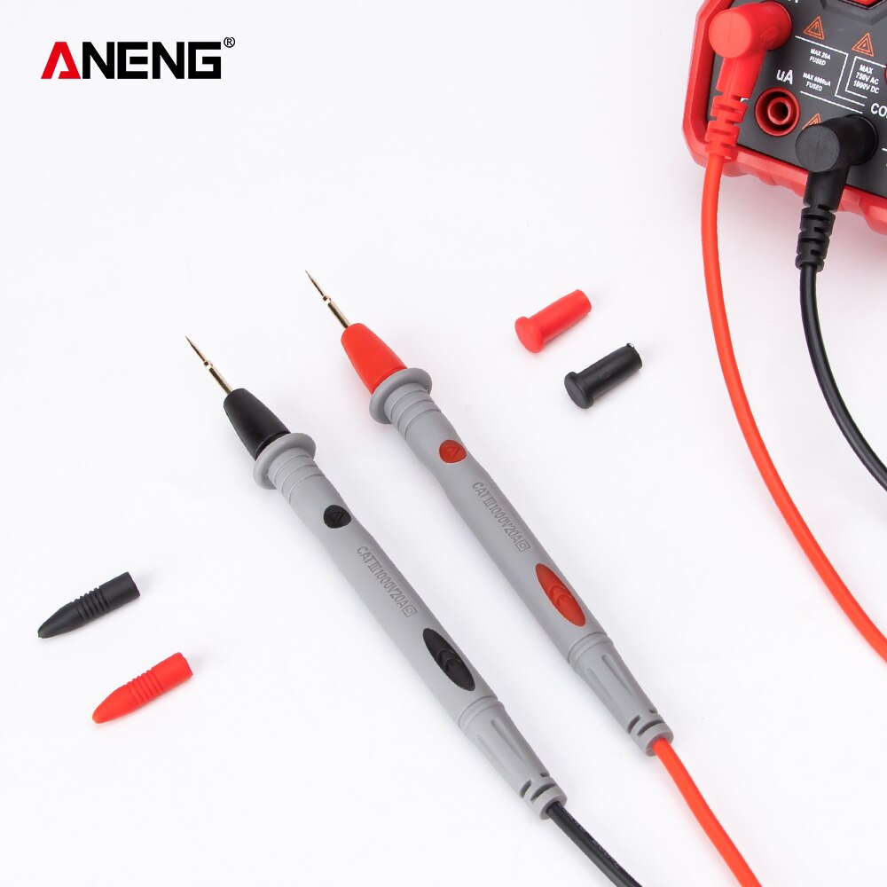 20A 1000V Silicon Rubber Wire Retardant Gilded Sharp Needle Probe Digital Multimeter Test Lead for FLUKE