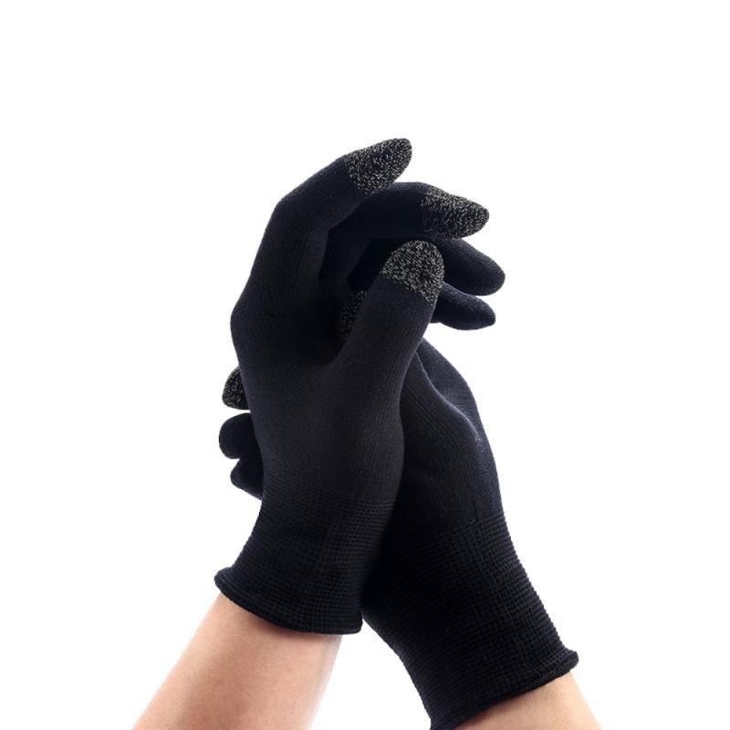 Winter Warm And Breathable Game Controller Sweat Proof Gaming Finger Gloves Non-Scratch Sleeve Sensitive Nylon Mobile Touch