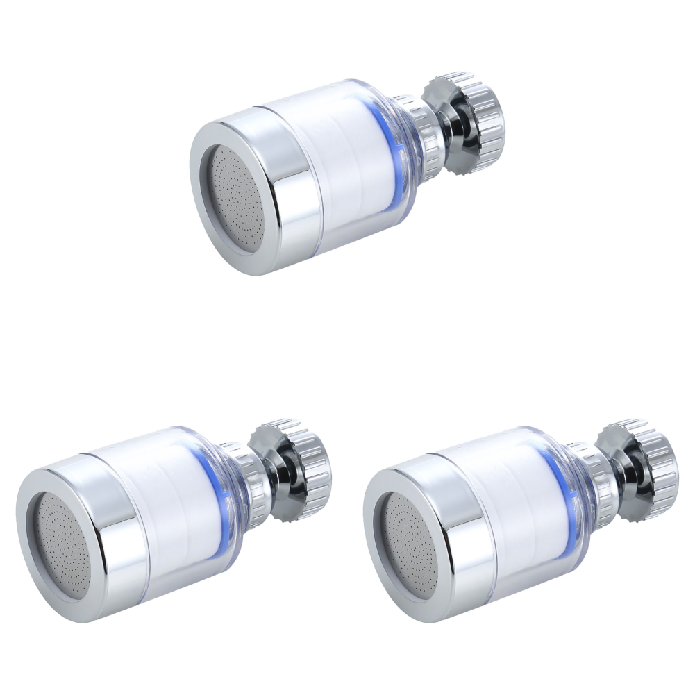 Filtro de agua para grifo, filtros de salpicaduras giratorios de 360 grados, elimina el cloro, metales pesados, cabezal de ducha filtrado, purificador de baño, 2-40 Uds.: Púrpura
