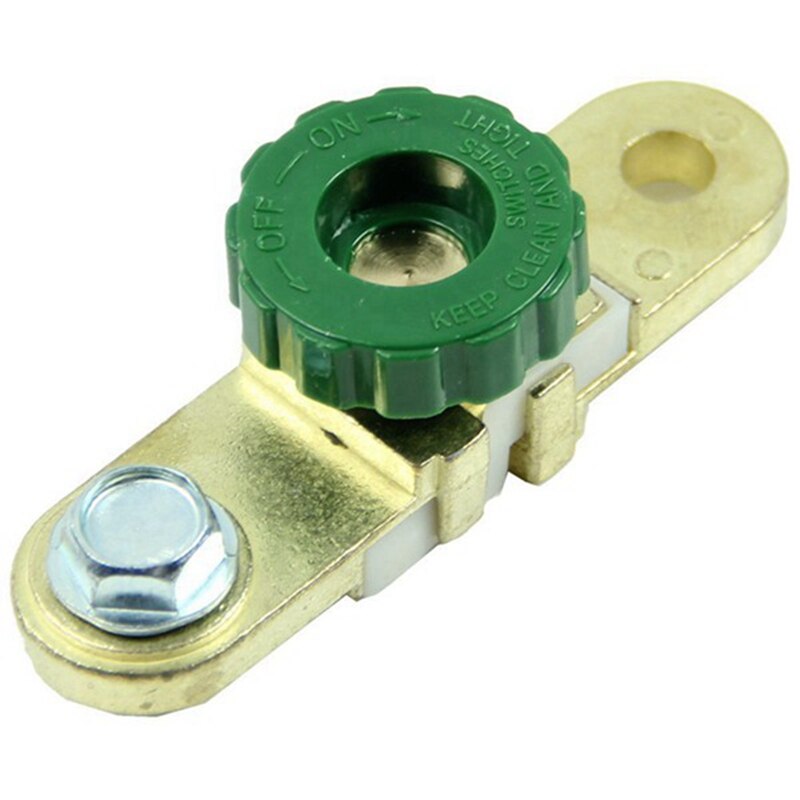 Car Auto Side Post Battery Master Disconnect Cut Off Switch & Copper Battery Terminal Link Switch