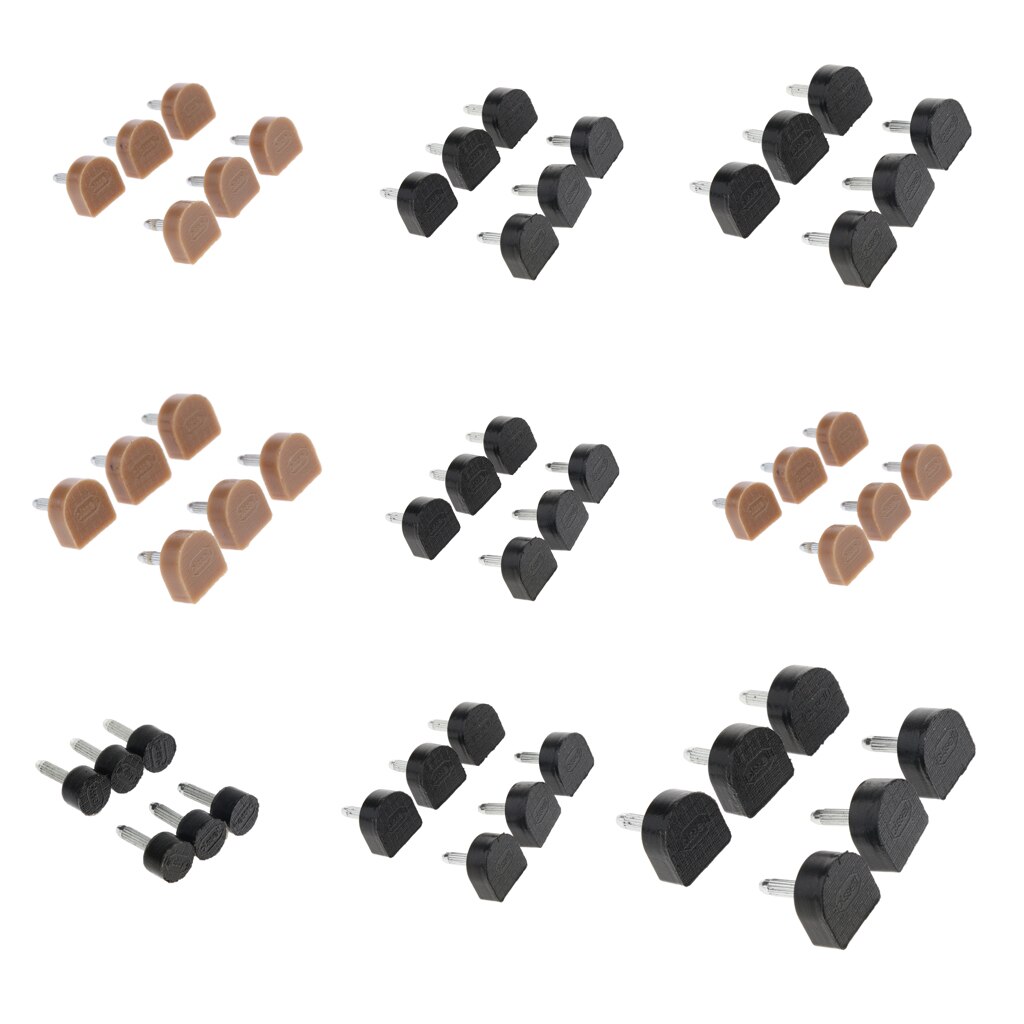 6pack Women High Heel Tips Taps Shoe Dowels Protector Pads Rubber Heel Taps