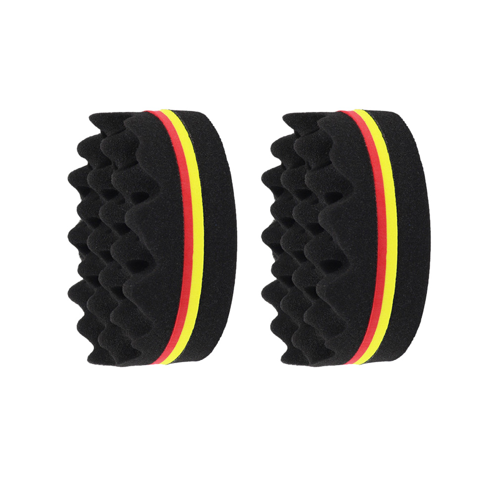 Spazzola per capelli ovale a doppio lato Magia intrecciare Spazzola in spugna Fori grandi Spazzola in spugna da barbiere intrecciare capelli afro arricciare venire strumenti per la cura dei capelli: Luce Verde