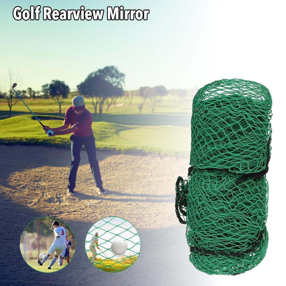 Green Golf Practice Barrier Net Durable Rugged Weatherproof Golf Practice Net 2*2M
