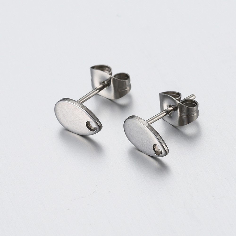 10 Uds. De pendientes dorados de acero inoxidable con forma de corazón de amor para pendientes DIY, Base para hacer joyas, accesorios de componentes con dijes colgantes con agujeros: Rojo