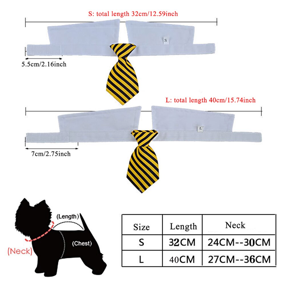 Cravate réglable pour chien et chat, 1 pièce, jouet pour chiot, nœud papillon, collier, vêtements adorables, accessoires pour animaux de compagnie