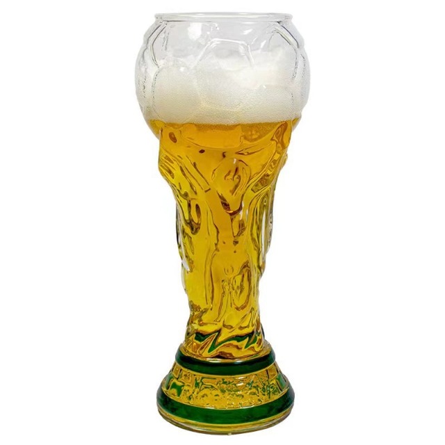 Neuartiges Trophäen Bierglas Kaffeetassen Komfortabler Griff mit Markanter Textur Perfekt für Zuhause Familienfeiern Getränke: Rot