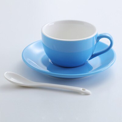 Tasses à café en céramique de de 150ml, ensemble de tasses à fleurs Cappuccino simples de style européen, Latte: 12bright