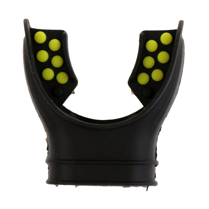 NEW-Snorkel bocchino regolatore bocchino per immersione accessorio universale sostituzione respiratore in Silicone per immersioni: black   yellow