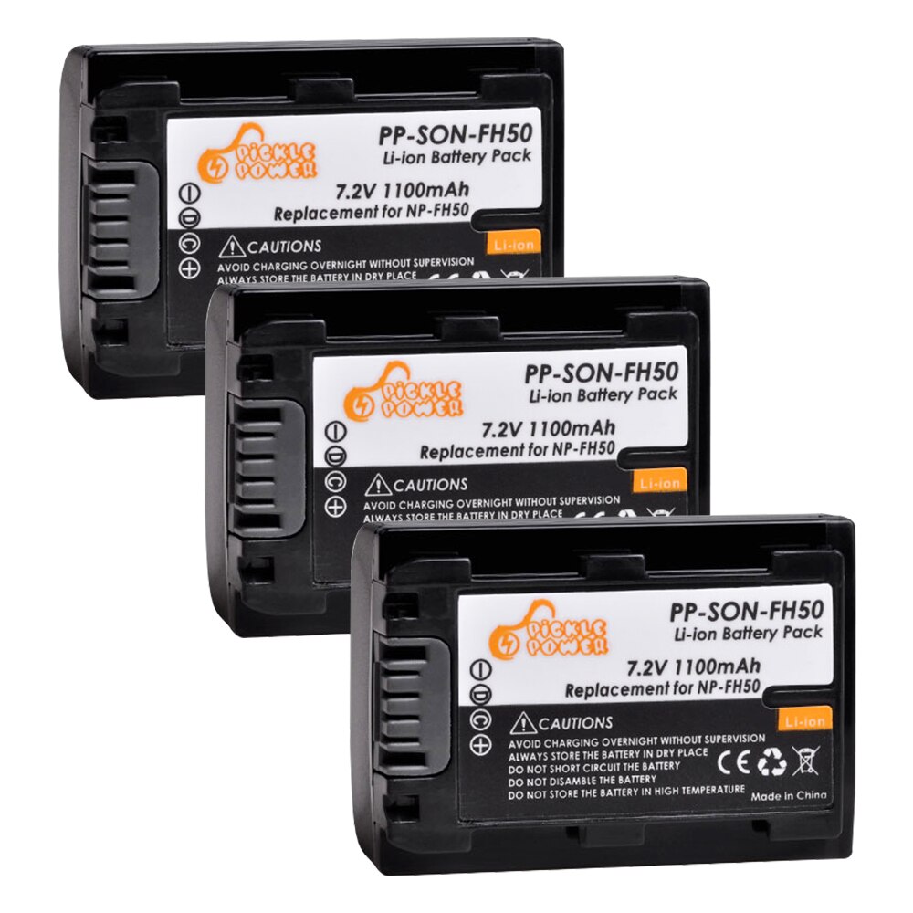 2Pcs NP-FH50 NP-FH30 Batterij En Lader Voor Sony HX1 HX100 HX200 A230 A290 A330 A390 CX100E CX500E CX520E HC9E SR11E Sr TG3 TG5 TG7: 3 Battery