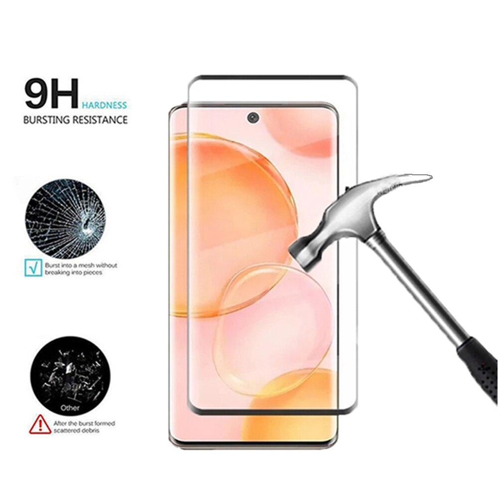 9D Gebogen Gehard Glas Case Voor Honor 50 6.57 &quot;Screen Protector Voor Honor50 NTH-AN00, NTH-NX9 Camera Lens Beschermende Film Cover
