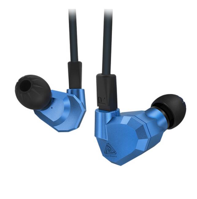 KZ ZS5 2DD+2BA Hybrid In Ear Earphones HIFI DJ Monitor Headphone Running Sport KZ AS10 ZS6 Earphones Headset Earbud Two Colors: blue no mic