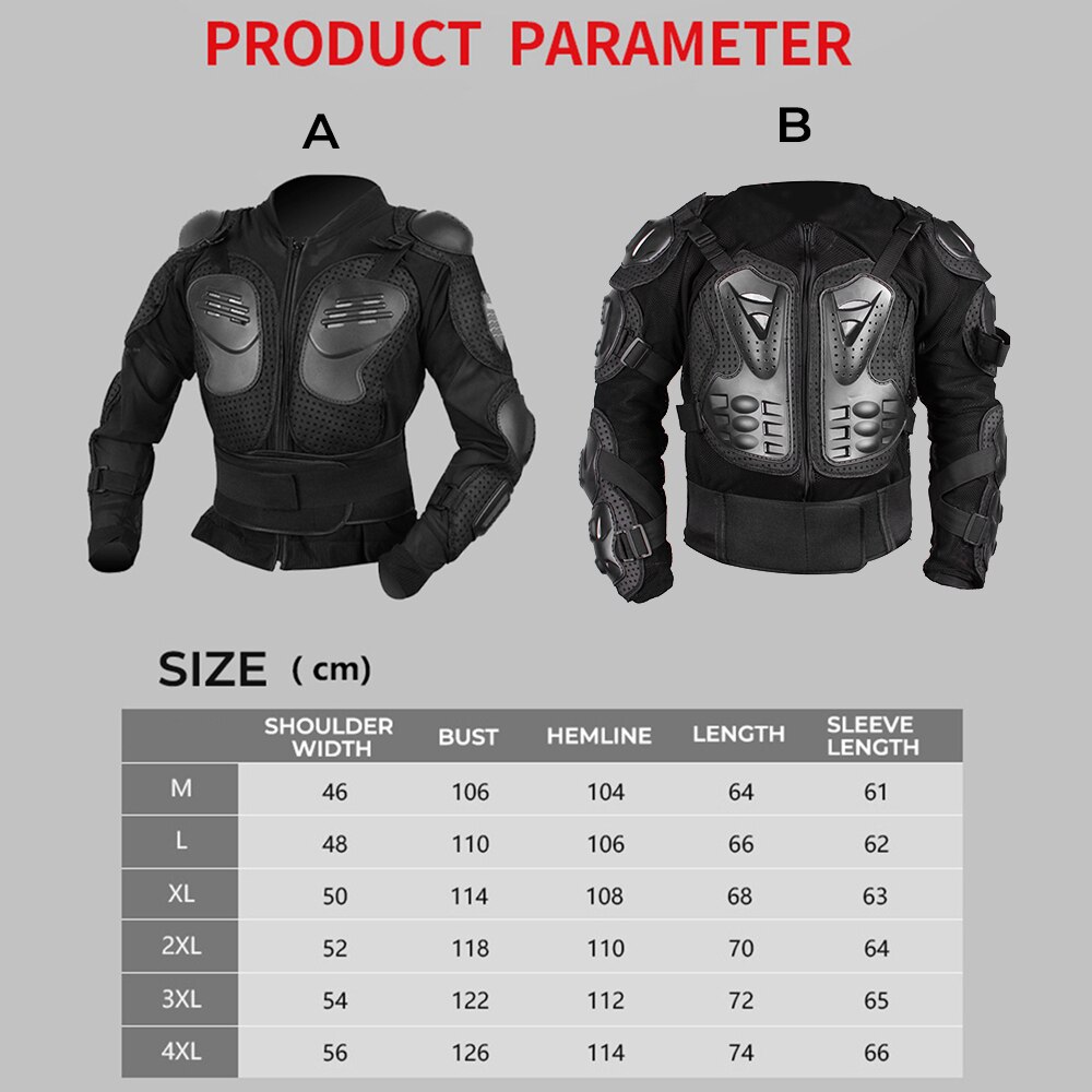 Motocross Armor Atv Full Body Protector Jassen Racing Kleding Pak Moto Motorfiets Rijden Beschermende Kleding Jassen
