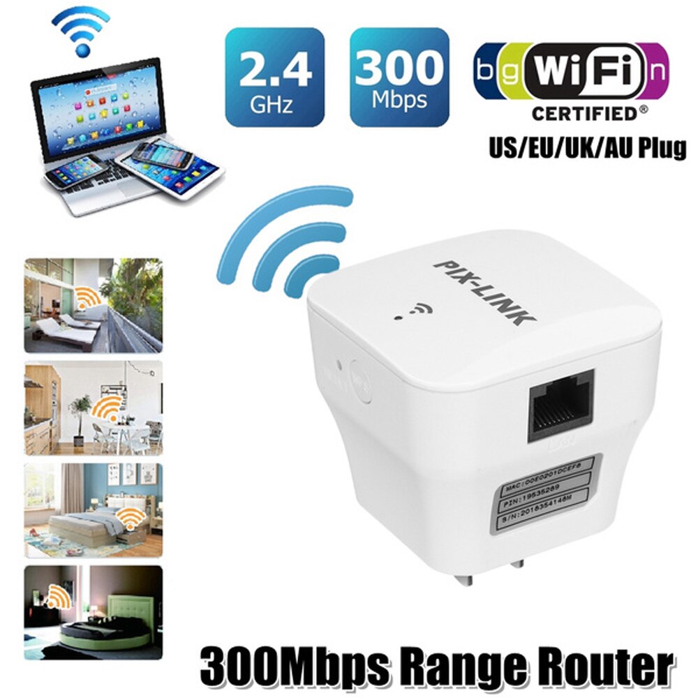 300Mbps Wireless Wifi Repeater Wifi Range Extender Router Wifi Signaalversterker Wifi Booster 2.4G Wi-fi Ultraboost Toegang punt