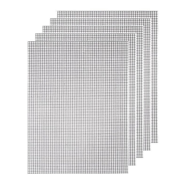 ! BBQ Barbecue Cooking Mat Set 5 pcs BBQ Grill Mat BBQ Grill Anti Adhesive Reutilisables, Heat Resistant 40x30cm: Default Title