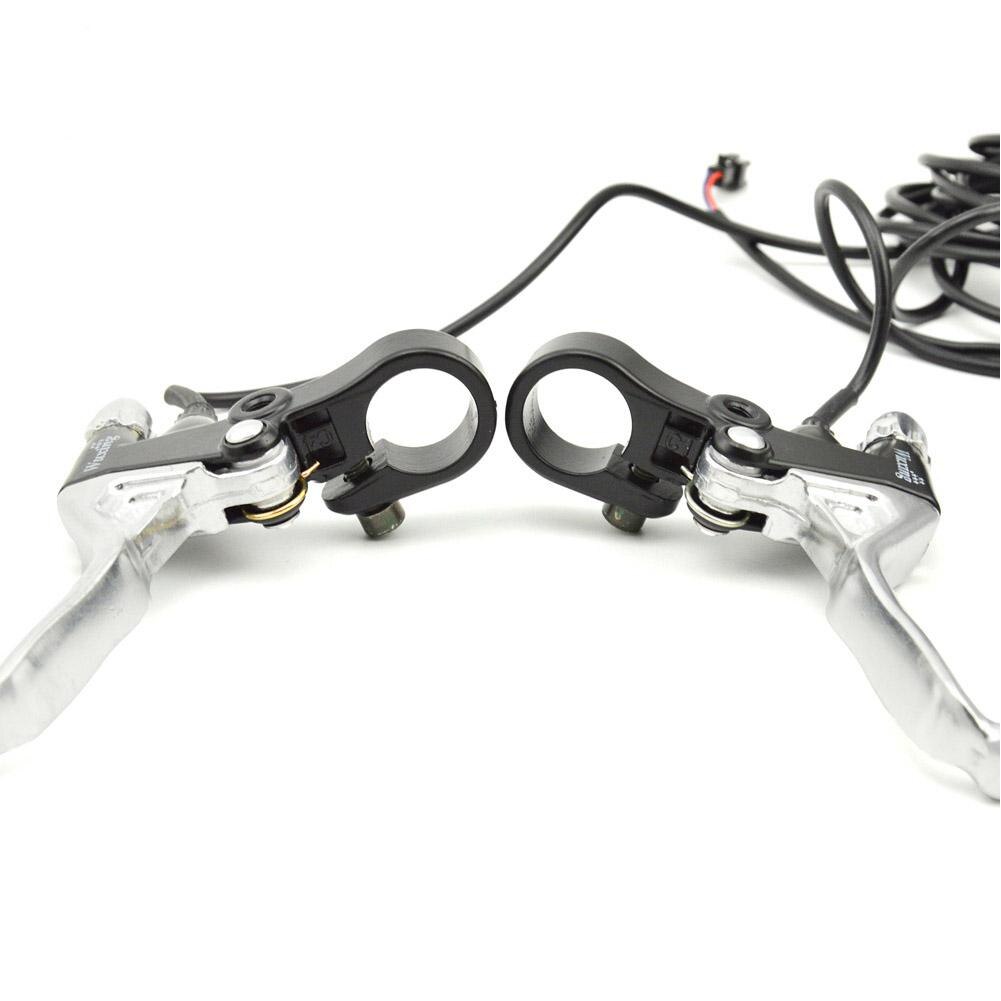 Manija de freno para bicicleta eléctrica, palanca del freno trasero para bicicleta eléctrica, 1 par