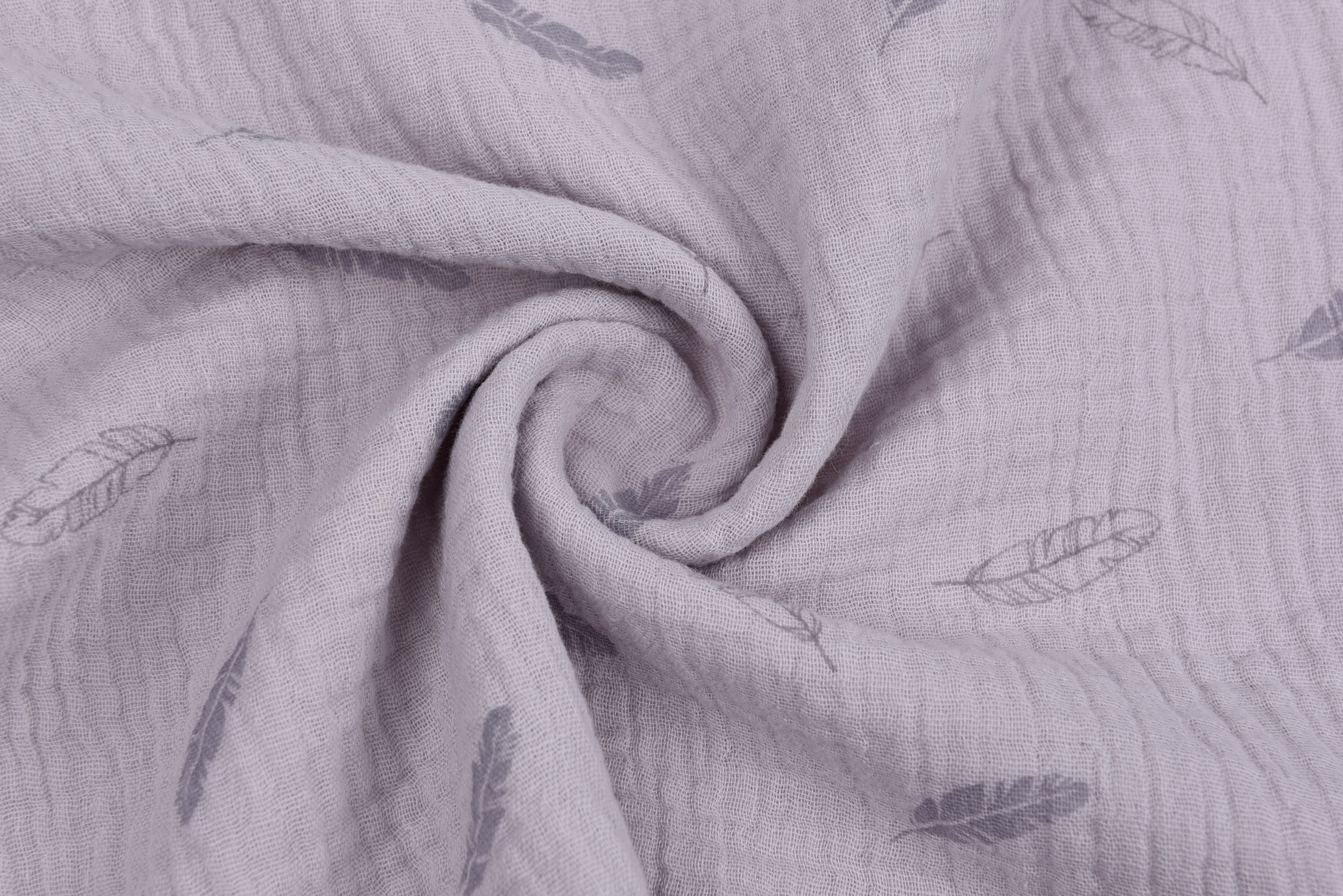 Double Cotton Gauze Muslin Printed Fabric Diy Double Gauze Fabric For Baby 100% Cotton Fabric Cotton Muslin Double Fabric: 50cm / light grey