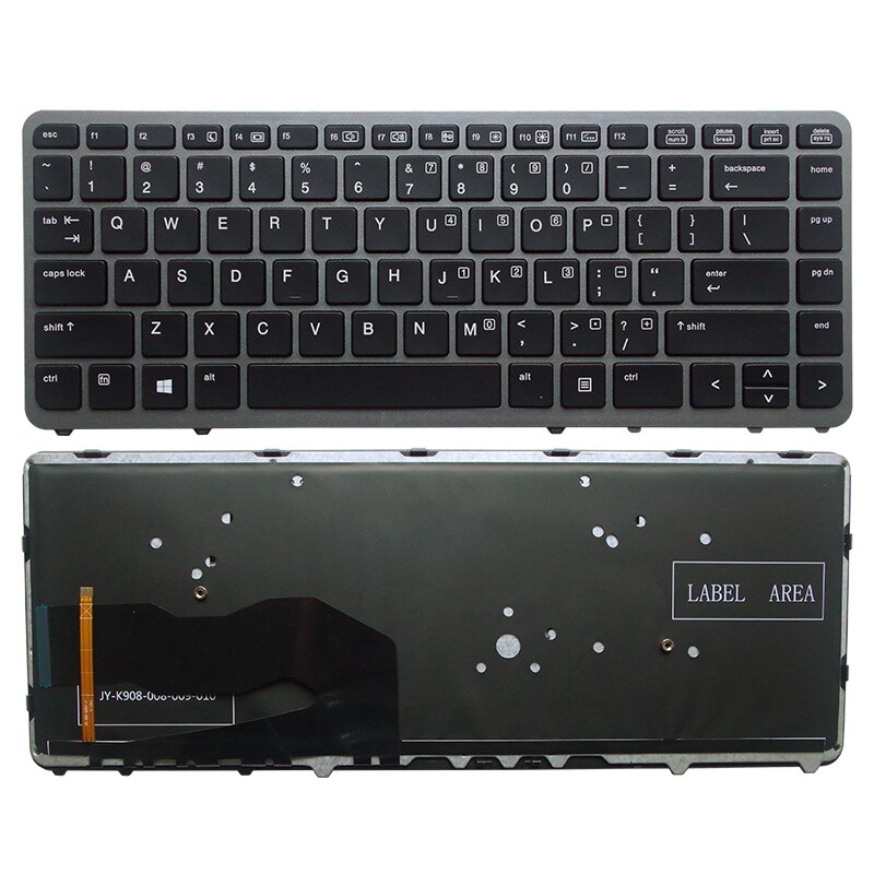 English Laptop Keyboard for HP EliteBook 840 G1 850 G1 ZBook 14 for HP 840 G2 US: Backlight