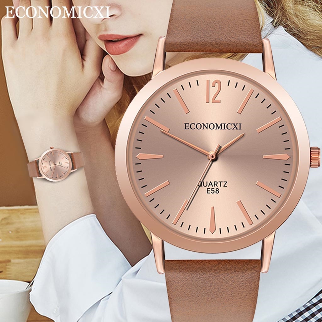 Trend Luxe Quartz Horloges Voor Vrouwen Prachtige Roestvrijstalen Vrouwelijke Horloge Neutrale Casual Horloge Klok