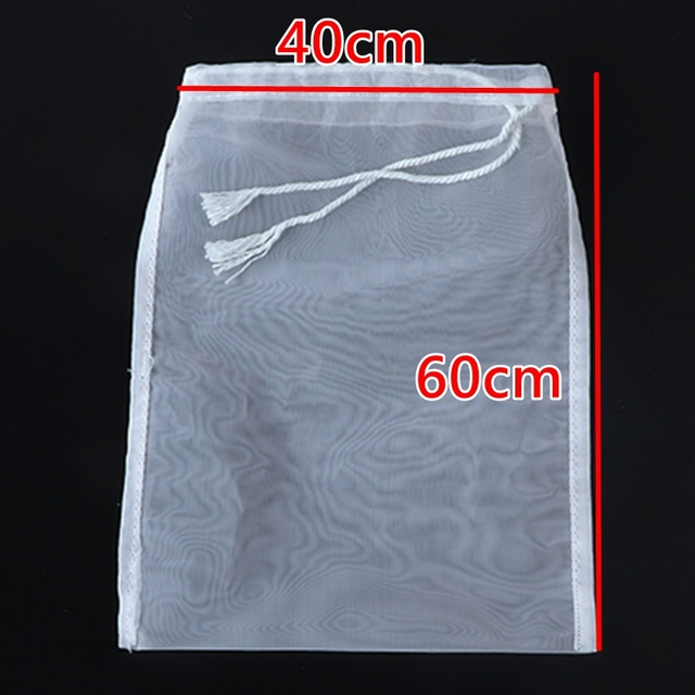 Filterzakken van voedselveilig nylon met 100/200/300 mazen, geschikt voor het filteren van thee, bier, melk, koffie en olie. geschikt voor keukenfilters.: 4060cm / 300 mesh 48 micron