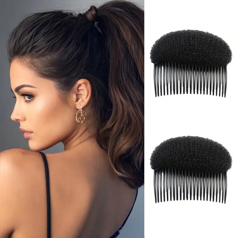 Almohadillas para el cabello esponjosas para aumentar el volumen del cabello, pinzas para el cabello, esponja práctica para el cabello, accesorios de peluquería para mujeres y niñas