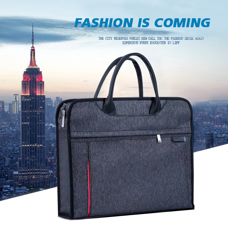 Oxford Canvas Bestand Tas Waterdicht Grote Capaciteit A4 Rits Conferentie Handtas