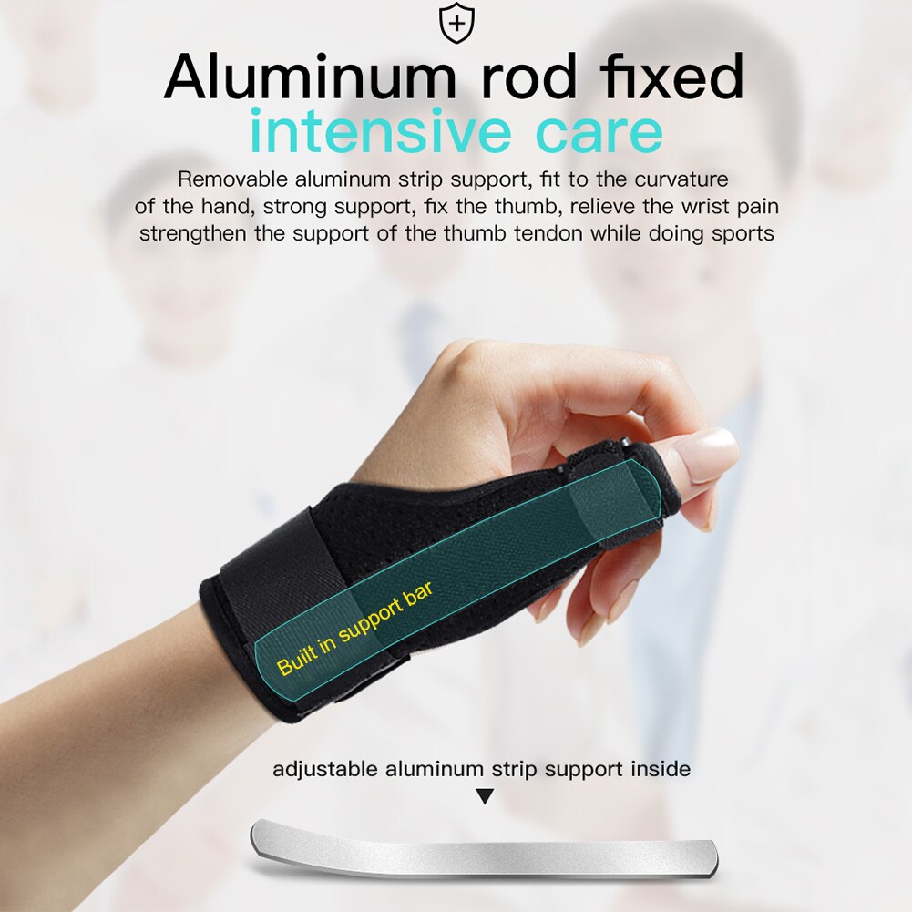 Sportshåndled tommelfingre håndstøtte justerbar kompression fingerholder bøjle hænder skinne støtte bøjle finger holder beskytter