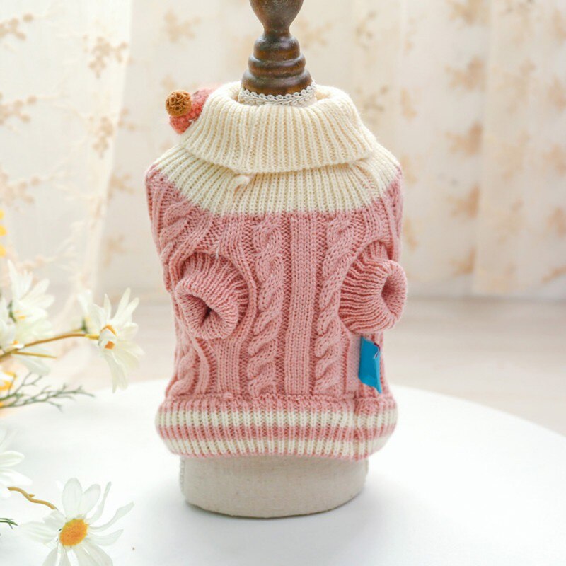 Hiver chien pull chiot vêtements petit chien Chihuahua tricot Crochet fête tissu chien chandail décoration fournitures pour animaux de compagnie