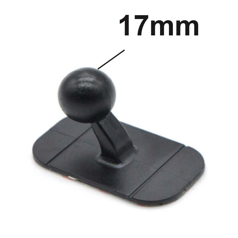 Universal 17mm Ball Head Car Phone Mount Magnetic Holder Base Dashboard Gravity Bracket Suction Cup for DVR GPS 3M Sticker Stand: NO4