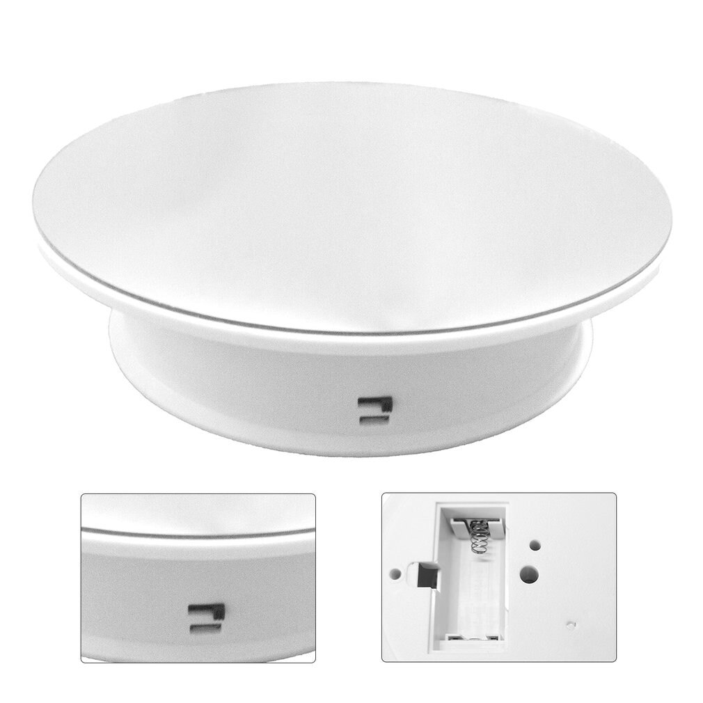 Photography 360 Degree Round Auto Rotating Remote Automatically Turntable Jewelry Display Stand Base for Photo Studio Shooting
