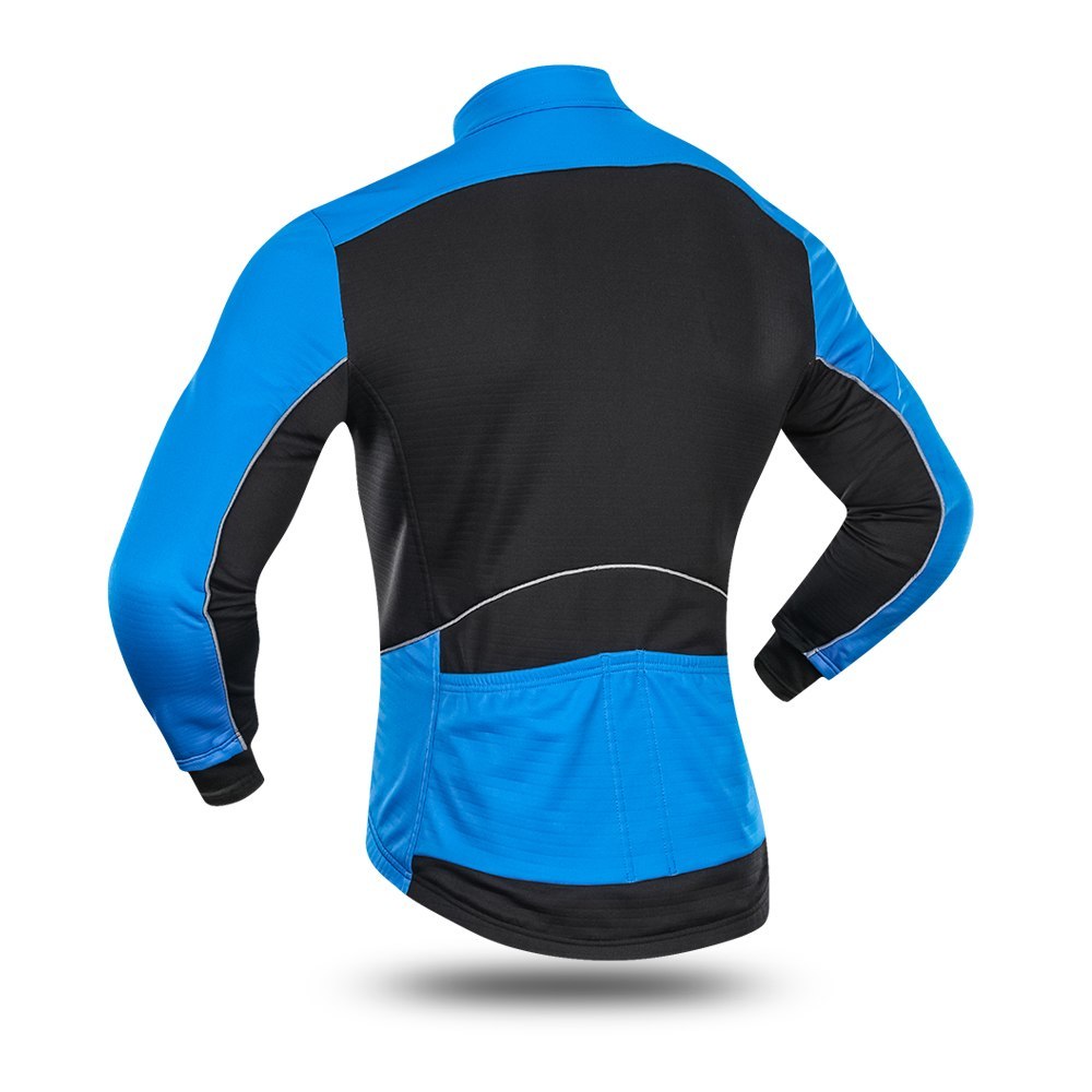 Lixada Men's Cycling Jacket Winter Thermal Warm Fleece Riding Running Sportswear Jacket Coat Windproof Coat Running Jackets