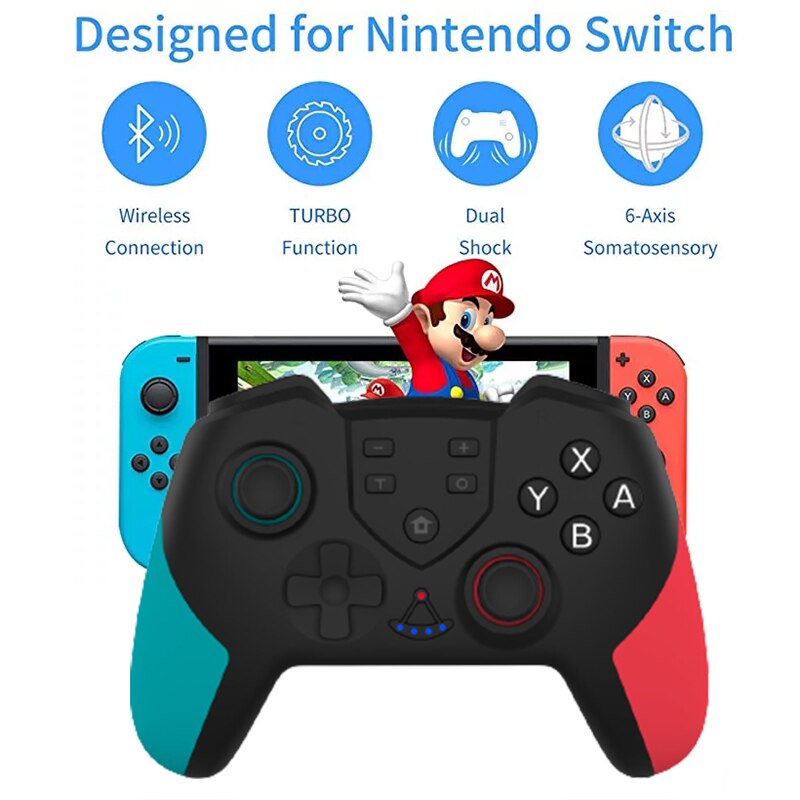 Bluetooth Pro Gamepad Voor N-Schakelaar Ns-Schakelaar Ns Switch Console Draadloze Gamepad Video Game Usb Joystick Switch pro Controller