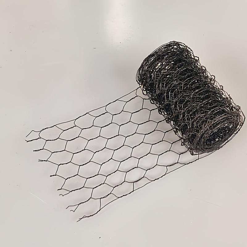 Fencing Chicken Wire Mesh For Garden Chicken Wire For Crafts DIY Poultry Netting Wire Fencer For Coop Durable: L / black
