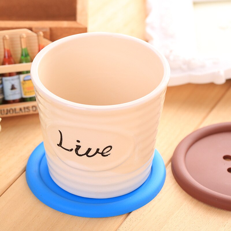 1 Pcs Knoppen Cup Pad Servies Siliconen Cup Pad Coaster Placemats Cup Mat Eettafel Koffie Hittebestendige Keuken Tool