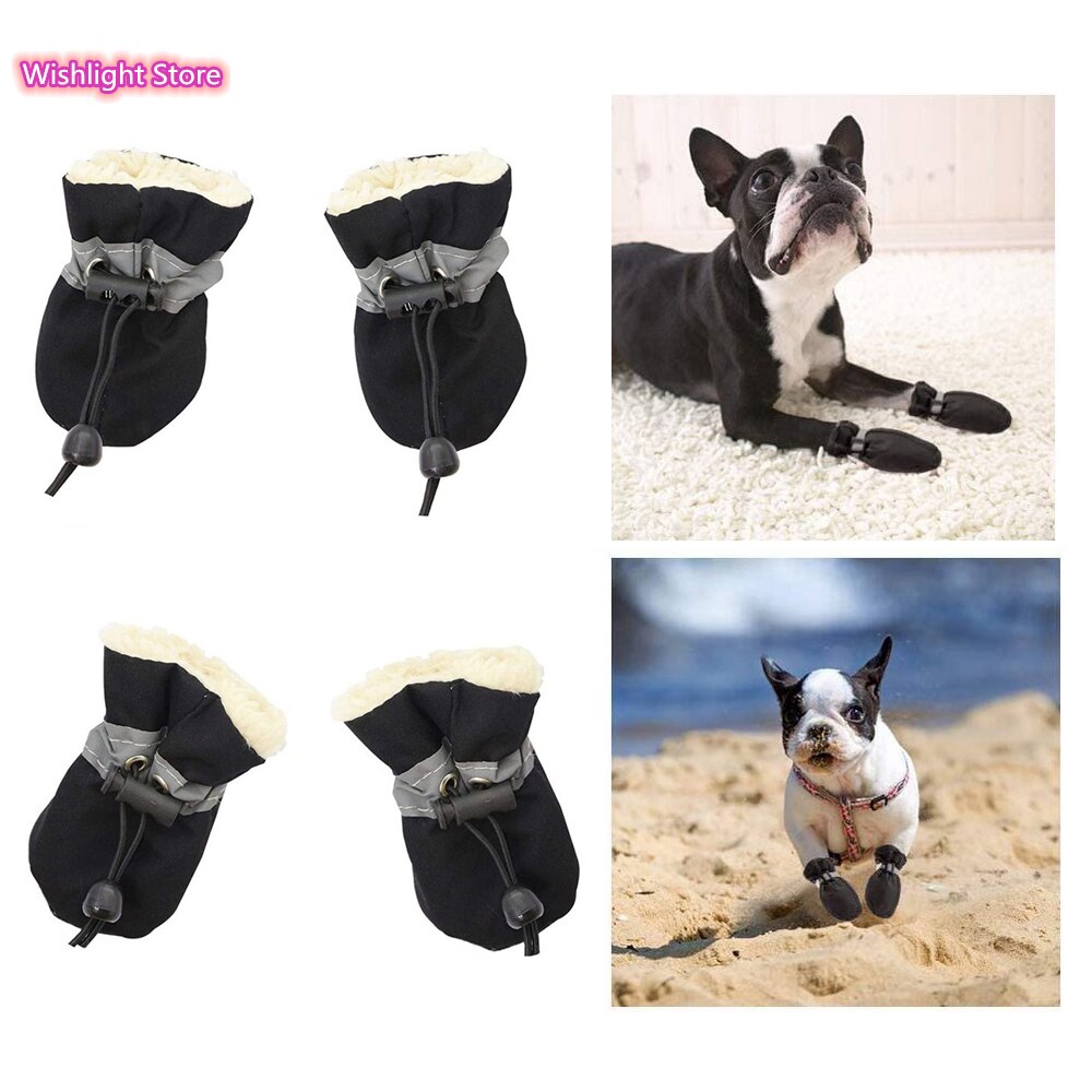 4 Bottes Antidérapantes Imperméables Pour Chien - Taille XS à XXL, Idéales Pour Protéger Les Pattes En Extérieur