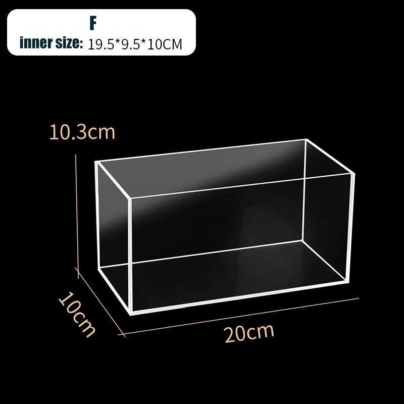 Acrylic Fish Tank Betta Fish Display Rack Multi-grid Desktop Small Fish Tank Isolation Turtle Tank Miniature Landscape: SKY BLUE