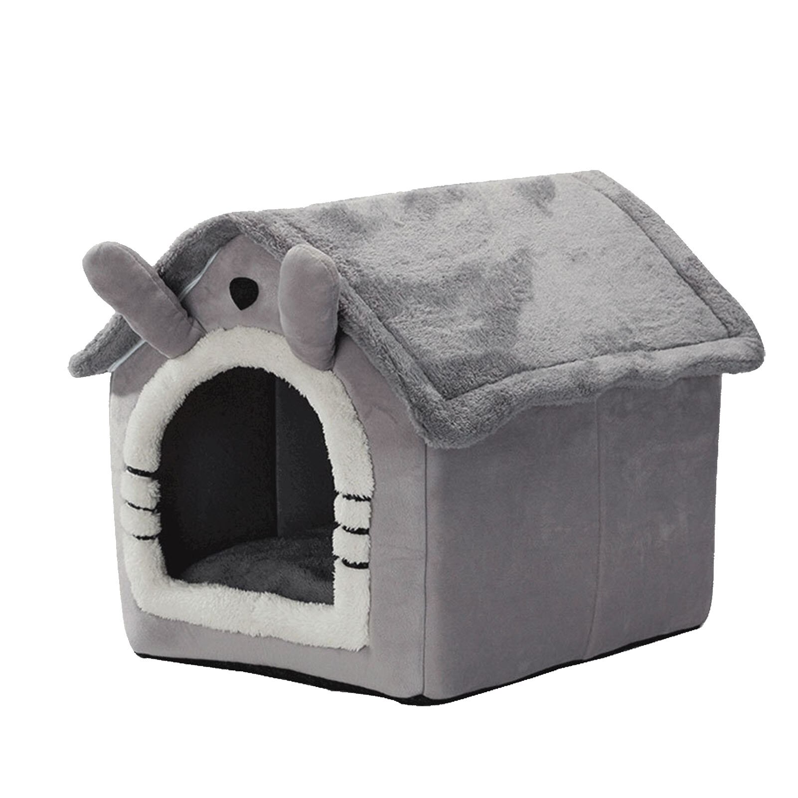 Pet Nest Villa Tent Warm House Semi-enclosed Cat Nest Removable And Washable Cat House Outdoor Kitty House: Blue