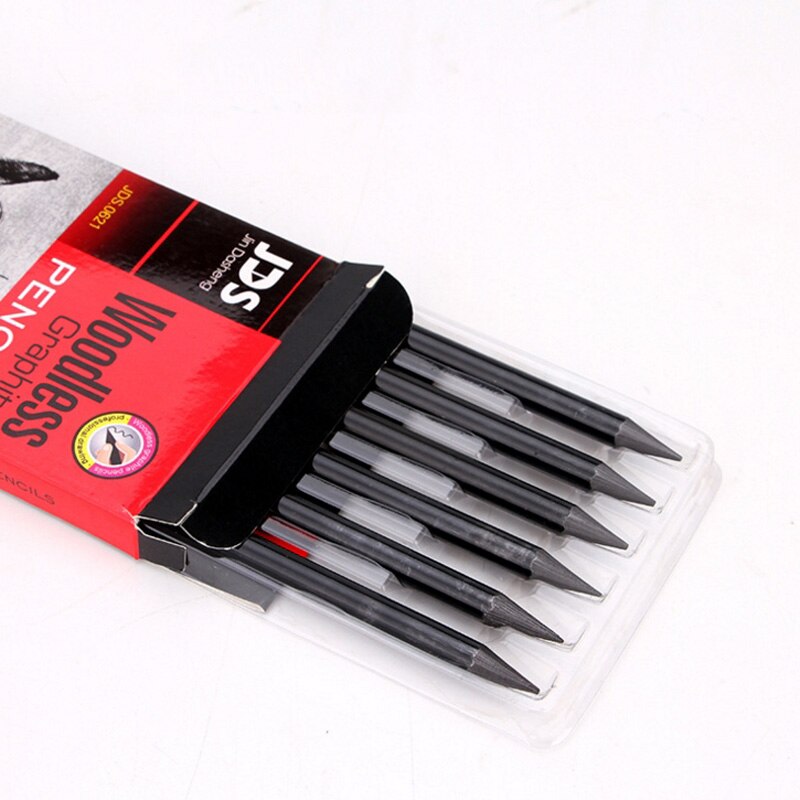 6 PCS / Set Sketching Drawing Artist Pencil Set Art Charcoal Full Graphite Pencils 2H+HB+2B+4B+6B+8B Pencils