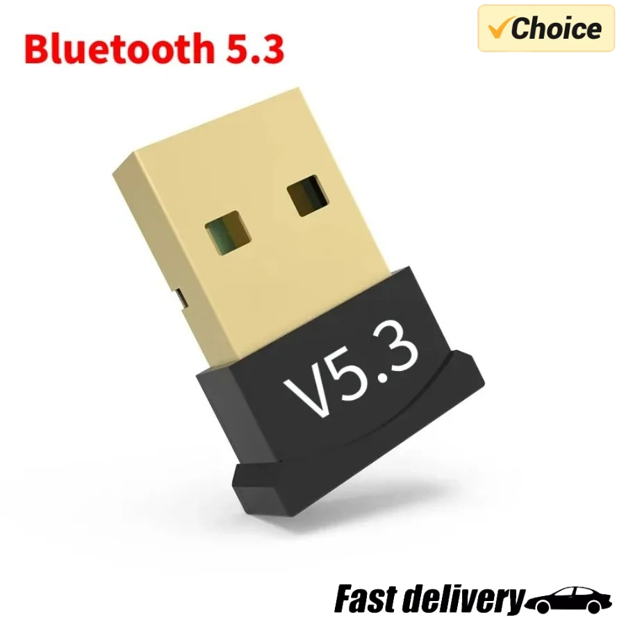 USB Adapter BT5.4 Receiver Transmitter for Pc USB Bluetooth 5.3 5.1 Dongle Receiver for Speaker Mouse Keyboard Audio Transmitter: Silver