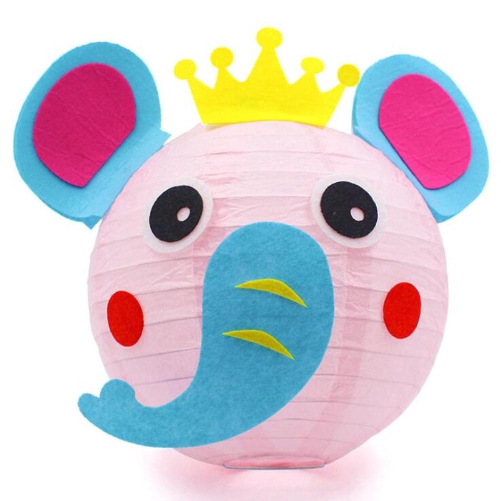 Linterna Luz Portátil de dibujos animados para niños, paquete de linterna de Material hecho a mano, manualidades de estilo aleatorio, juguetes para niños