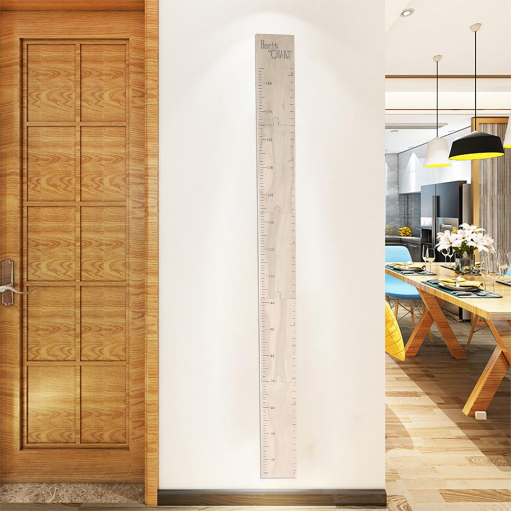 1 Set Great Height Charts Wall Decorations Height Ruler Nordic Style Reusable Wooden Height Growth Chart Wall Ruler