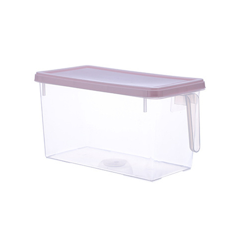 5L Grote Capaciteit Plastic Voedsel Opslag Container Keuken Opbergdoos Koelkast Noodle Multigrain Potten Thuis Plastic Container: Pink