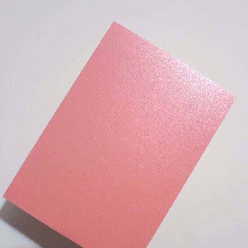 A5 Pearl Color Card Paper 250g Cardstock 20 colors optional: A5 Pink