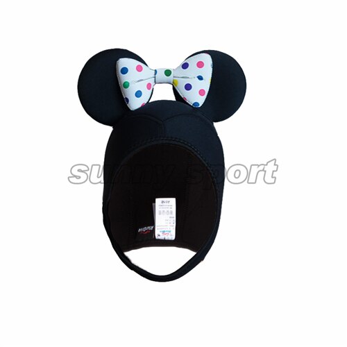 4mm Warme Tauchen Cartoon Hut schöne minnie Tauchen Haube Taucher Cap Helm frauen Custome tauchen cap tauchen hut: Colored Minnie