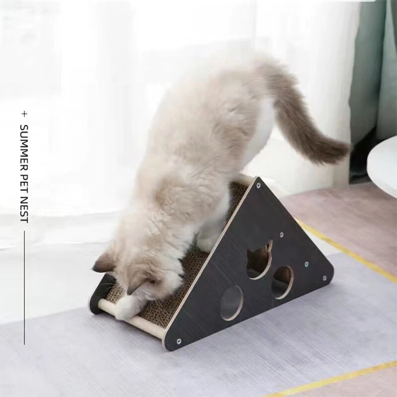 Cat Scratch Board Cat Vertical Corrugated Paper Cats Toys Cats Grinding Claw Climbing Toy Accessories Pet Furniture Supplies